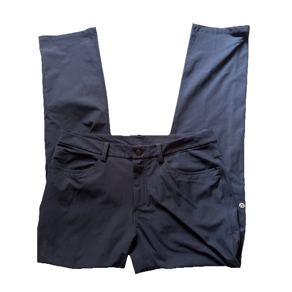 Men’s Navy Lululemon Performance Pants Size 34 X 33